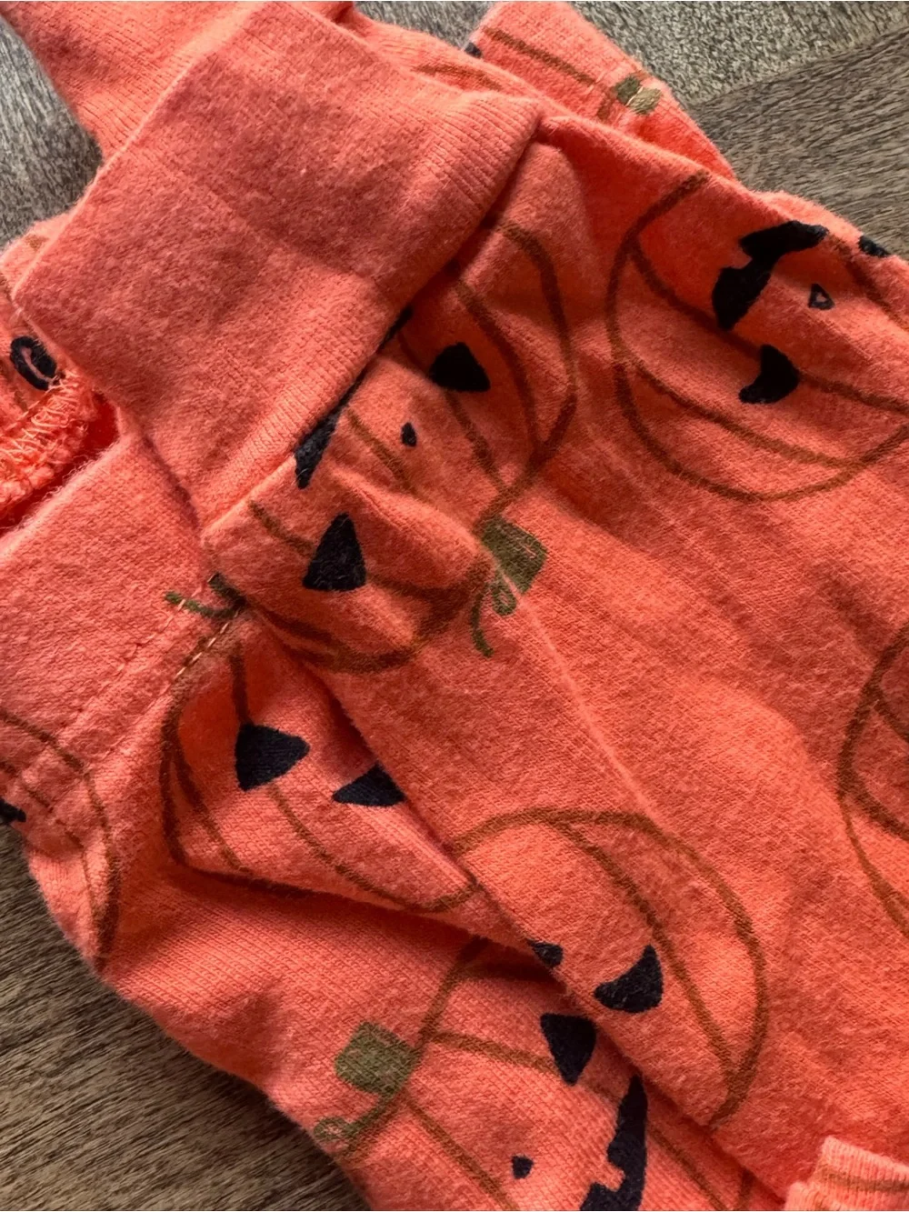 Carter's Orange Pumpkin Face Kids Pajama Set